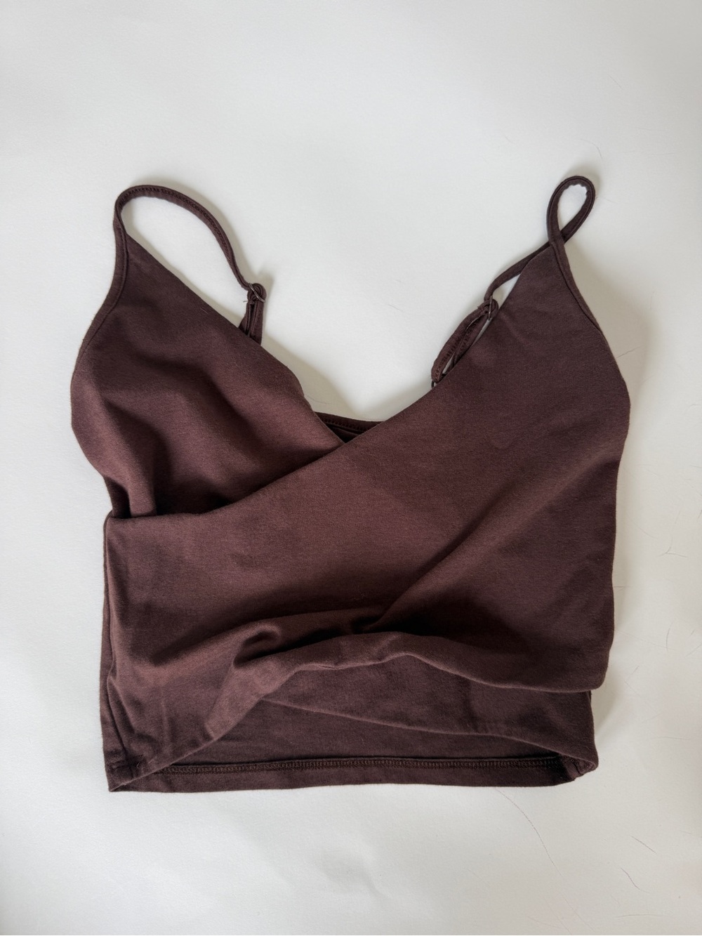 Aerie Brown Cropped Cami Tank Top S